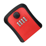 Maxbell Outdoor Key Storage Lock Box 4 Digit Wall Mounted for Garden Indoor Home Red