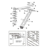 Maxbell Sturdy Air Conditioner Bracket Outdoor Hardware Accessories Single Row