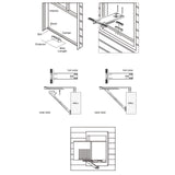 Maxbell Sturdy Air Conditioner Bracket Outdoor Hardware Accessories Single Row