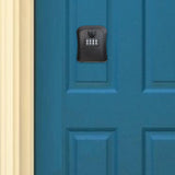 Maxbell Outdoor Key Storage Lock Box 4 Digit Wall Mounted for Garden Indoor Home Black