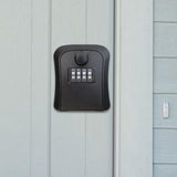 Maxbell Outdoor Key Storage Lock Box 4 Digit Wall Mounted for Garden Indoor Home Black