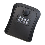 Maxbell Outdoor Key Storage Lock Box 4 Digit Wall Mounted for Garden Indoor Home Black