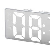 Maxbell Multifunctional Clock Mute LED Display for Bedroom White