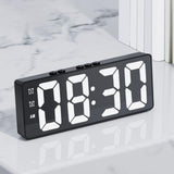 Maxbell Multifunctional Clock Mute LED Display for Bedroom White