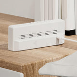Maxbell Multifunctional Clock Mute LED Display for Bedroom White