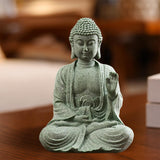 Maxbell Sandstone Buddha Statue Decor Figurine Zen for Home Decoration Outdoor