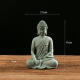 Maxbell Sandstone Buddha Statue Decor Figurine Zen for Home Decoration Outdoor