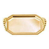 Maxbell Iron Serving Tray Fruit with Handle Display for Decoration Party  Gold