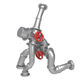 Maxbell Creative Steampunk Decoration Robot Statue for Tabletop Cabinet Living Room