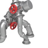 Maxbell Creative Steampunk Decoration Robot Statue for Tabletop Cabinet Living Room