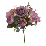 Maxbell Artificial Peony Flowers Bouquet for Wedding Purple