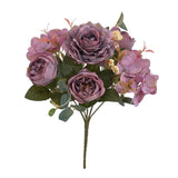 Maxbell Artificial Peony Flowers Bouquet for Wedding Purple
