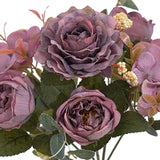 Maxbell Artificial Peony Flowers Bouquet for Wedding Purple