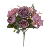 Maxbell Artificial Peony Flowers Bouquet for Wedding Purple