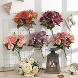 Maxbell Artificial Peony Flowers Bouquet for Wedding Purple