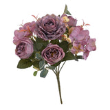 Maxbell Artificial Peony Flowers Bouquet for Wedding Purple