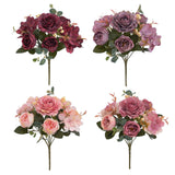 Maxbell Artificial Peony Flowers Bouquet for Wedding Red