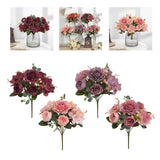 Maxbell Artificial Peony Flowers Bouquet for Wedding Red