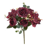 Maxbell Artificial Peony Flowers Bouquet for Wedding Red