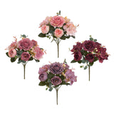 Maxbell Artificial Peony Flowers Bouquet for Wedding Red