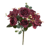 Maxbell Artificial Peony Flowers Bouquet for Wedding Red