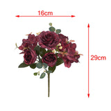 Maxbell Artificial Peony Flowers Bouquet for Wedding Red
