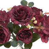 Maxbell Artificial Peony Flowers Bouquet for Wedding Red