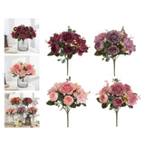 Maxbell Artificial Peony Flowers Bouquet for Wedding Red