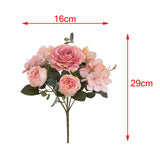 Maxbell Artificial Peony Flowers Bouquet for Wedding Light Pink