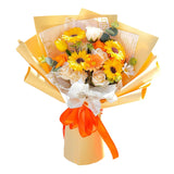 Maxbell Luxury Soap Rose Flower, Artificial Flowers for Anniversary Thanksgiving Day Yellow