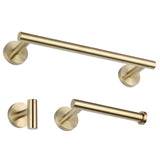 Maxbell 3 Pieces Bathroom Hardware Accessories Set Towel Hook 16" Towel Bar Gold