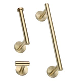 Maxbell 3 Pieces Bathroom Hardware Accessories Set Towel Hook 16" Towel Bar Gold