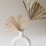Maxbell 3 Pieces Dried Palm Leaves Boho Natural Color for Anniversary Birthday Party