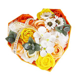 Maxbell Beautiful Rose Soaps Floral Scented Essential Oil Flower Soap Gift Orange