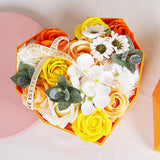 Maxbell Beautiful Rose Soaps Floral Scented Essential Oil Flower Soap Gift Orange