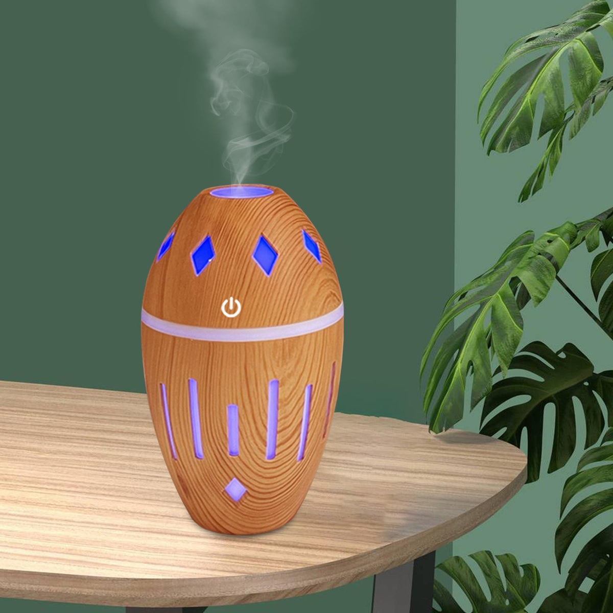 Maxbell Cool Mist Humidifier 300ml Personal Electric Humidifier for Bedside Office Brown