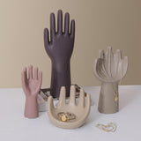 Maxbell Hand Statue Jewelry Stand Sculpture for Entrance Desk Small Light Purple