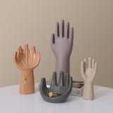 Maxbell Hand Statue Jewelry Stand Sculpture for Entrance Desk Medium Beige