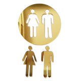 Maxbell Restroom Signs Identification Placard for Restaurant Commercial Bar Yellow