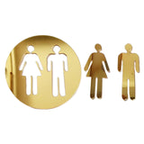 Maxbell Restroom Signs Identification Placard for Restaurant Commercial Bar Yellow