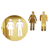 Maxbell Restroom Signs Identification Placard for Restaurant Commercial Bar Yellow