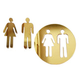 Maxbell Restroom Signs Identification Placard for Restaurant Commercial Bar Yellow