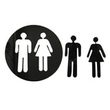 Maxbell Restroom Signs Identification Placard for Restaurant Commercial Bar Black