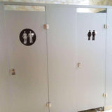 Maxbell Restroom Signs Identification Placard for Restaurant Commercial Bar Black