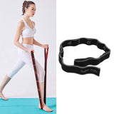 Maxbell Yoga Stretching Strap with Loops Sports Elastic Band Foot Train Gray