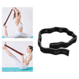 Maxbell Yoga Stretching Strap with Loops Sports Elastic Band Foot Train Gray