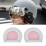 Maxbell Motorcycle Helmet Ears Motorcycle Helmet Decor cool Adult Kids White