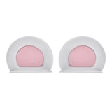 Maxbell Motorcycle Helmet Ears Motorcycle Helmet Decor cool Adult Kids White