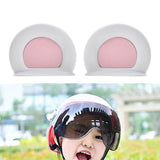 Maxbell Motorcycle Helmet Ears Motorcycle Helmet Decor cool Adult Kids White
