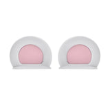 Maxbell Motorcycle Helmet Ears Motorcycle Helmet Decor cool Adult Kids White
